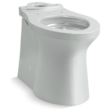 Kohler K-20485 Irvine Elongated Chair Height Toilet Bowl Only - Grey