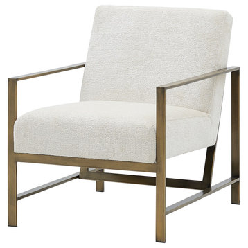Francis Accent Arm Chair, Opus Cream, Fabric