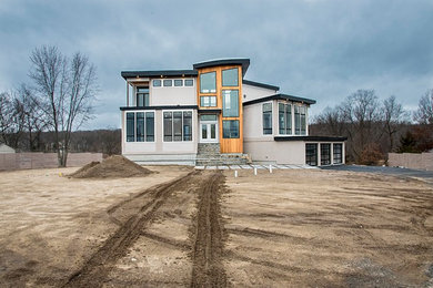 Inspiration for a modern exterior home remodel in Boston