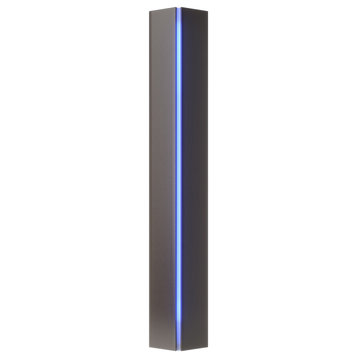 Gallery Small Sconce, Oil Rubbed Bronze, Blue Glass
