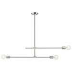 Z-Lite - Z-Lite 731-3CH Modernist 3 Light Chandelier in Chrome - Toe the line on sleek modernist style with a fixture that becomes a primary element of custom decor. This three-light chandelier from the Modernist collection dazzles with a slightly asymmetrical linear design featuring parallel and perpendicular frames crafted of chrome finish steel. Choose stylish bulbs to customize a dining or living space, soaking up the striking contemporary character of this classic fixture.
