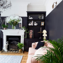 Dark Blue Living Room