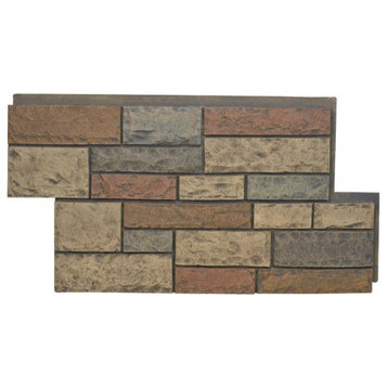 Cambrige Faux Stone Wall Panel, Mojave, 24"x48" Wall Panel