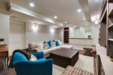 Basement - traditional basement idea in Columbus