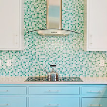 tile around chimney hood