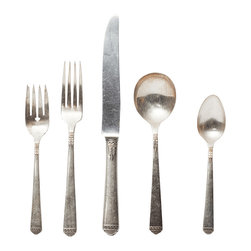 The European Kitchen Assorted Vintage 5-piece Place Setting - Flatware And Silverware Sets