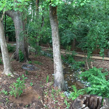 Old World European Craftsman Residence with Woodland Stream Makeover