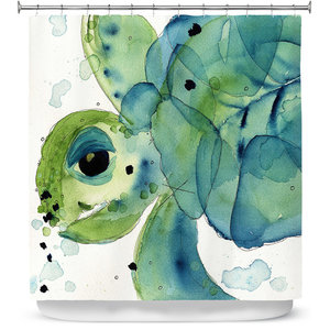 Belle13 Sea Fairy Shower Curtain Eclectic