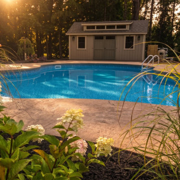 Pool Landscaping Design Clifton Park, NY Plantings