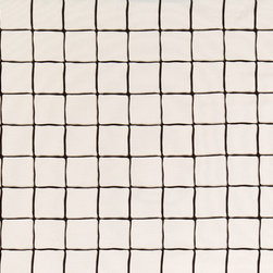 Painted Check in Ink - Fabric