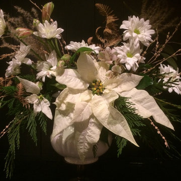 Slow Flowers December 2019 Design Inspiration: Holiday Florals w/ Poinsettias
