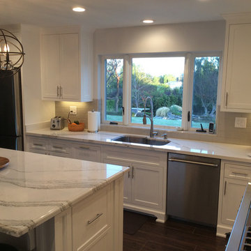 Flush Inset paint grade kitchen cabinets