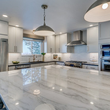 Kitchen with giant island