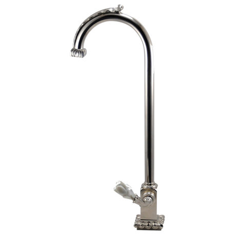 Flower Bar Faucet Stone, Pewter