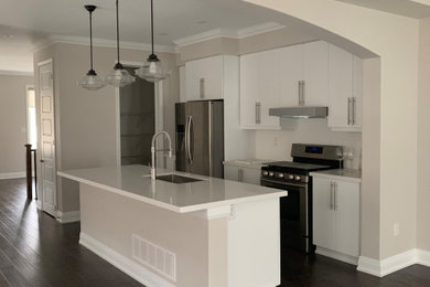 Inspiration for a mid-sized transitional kitchen remodel in Toronto