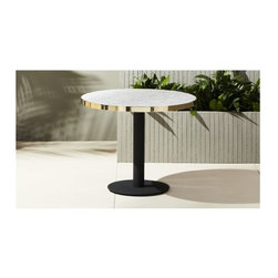 marble outdoor bistro table | CB2 - Dining Tables