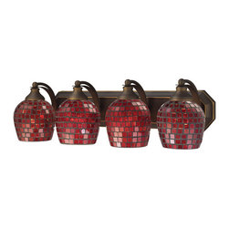 Elk Lighting - Elk Lighting 570-4B-CPR Vanity Lighting Vanity - Bathroom Vanity Lighting