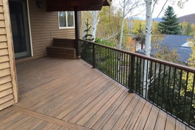 Inspiration for a contemporary deck remodel in Salt Lake City