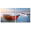 Baxton Studio Seasonal Seashore Mounted Photography Print Diptych