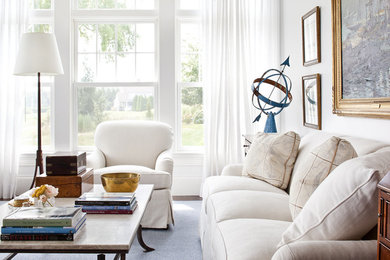 Elegant living room photo in Miami