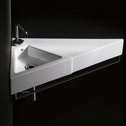 Sign 3405 Wall Mounted Bathroom Sink 27.6" x 16.5" - Bathroom Sinks