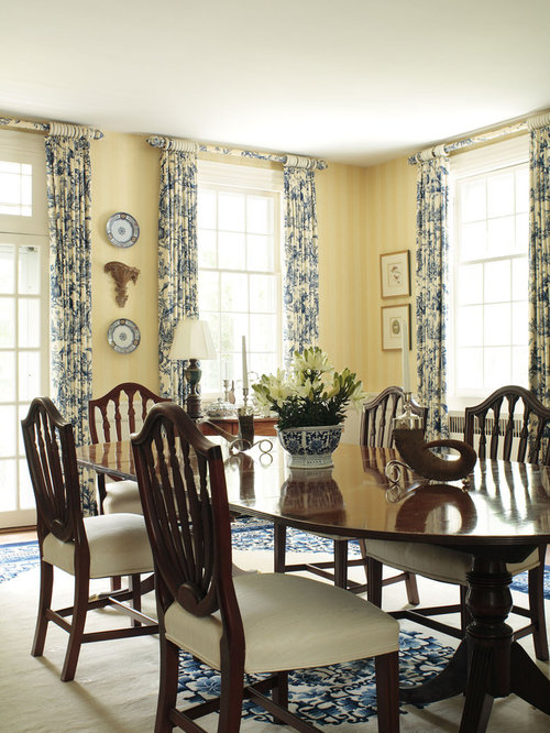 Yellow Walls With Curtains | Houzz