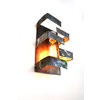 Wine Barrel Wall Sconce - Shift - Made from CA wine barrel rings