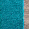 Hand-Tufted Contemporary Octopus Tail Rug, Blue, Waters, 5'x8'
