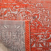 Safavieh Palazzo Collection PAL124 Rug, Orange/Light Grey, 8' X 11'