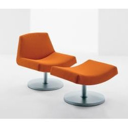 Tanzu Swivel Chair and Ottoman - Armchairs And Accent Chairs