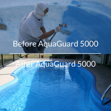 Residential Pool, before and after AquaGuard 5000