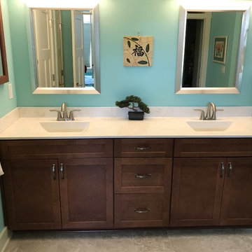 Waypoint and Contractors Choice Cabinetry- 650F Painted Silk Kitchen