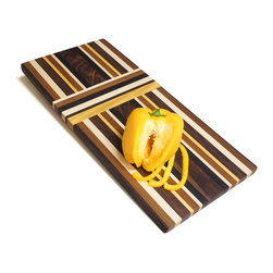 Oshkosh Designs - Upgraded Solid Hardwood Kitchen Cutting Board - Cutting Boards
