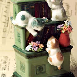Literary Cats Music Box - Jewelry Boxes And Organizers
