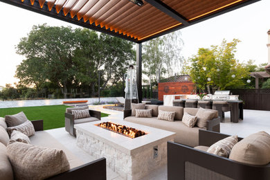 Example of a trendy patio design in San Francisco