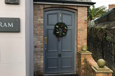 This is an example of a modern entrance in Devon.