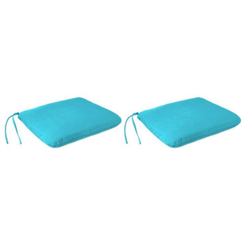 Outdoor  Seat Cushion, 2-Pack, Blue color