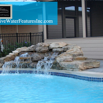 Small pool waterfall