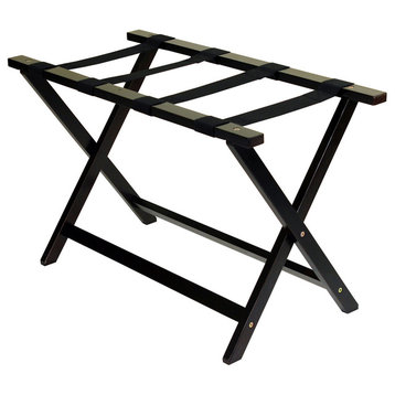 Heavy Duty 30" Extra Wide Luggage Rack, Espresso