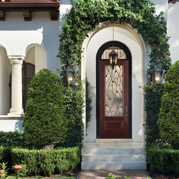 Masonite Belleville Mahogany Textured Exterior Fiberglass Door