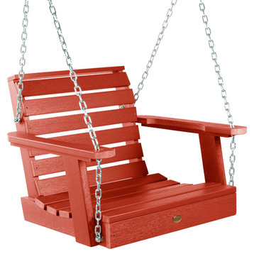 Weatherly Single Seat Swing, Rustic Red