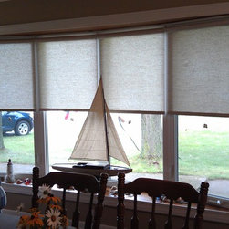 Bay Window Treatments - Roller Shades