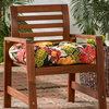 Outdoor 20" Chair Cushion, Aloha Black