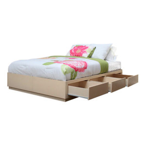 Full Size Captains Bed 6 Drawers Pine Wood Contemporary Full Size Captains Bed 6 Drawers Pine Wood Contemporary