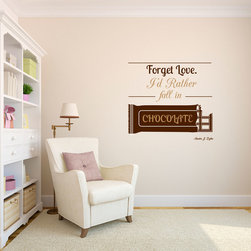 Fall in Chocolate Quote Decal - Wall Decals