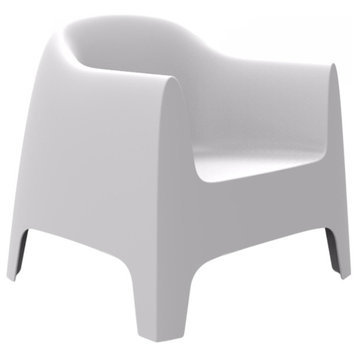 Vondom Solid Indoor/Outdoor Lounge Chair (Set of 2), White