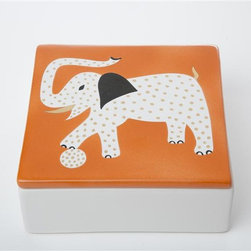 Waylande Gregory Elephant Square Box - Home Decor