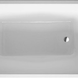 Onto Series White Bathtub, Base Tub By Duravit - Bathtubs