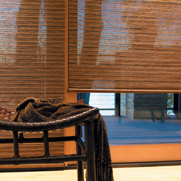 Alustra® Woven Textures® Roller Shades Hard-Wired Motorization