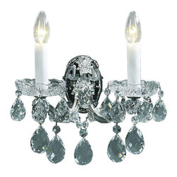 Inviting Home - Maria Theresa Crystal Sconce - Wall Lighting